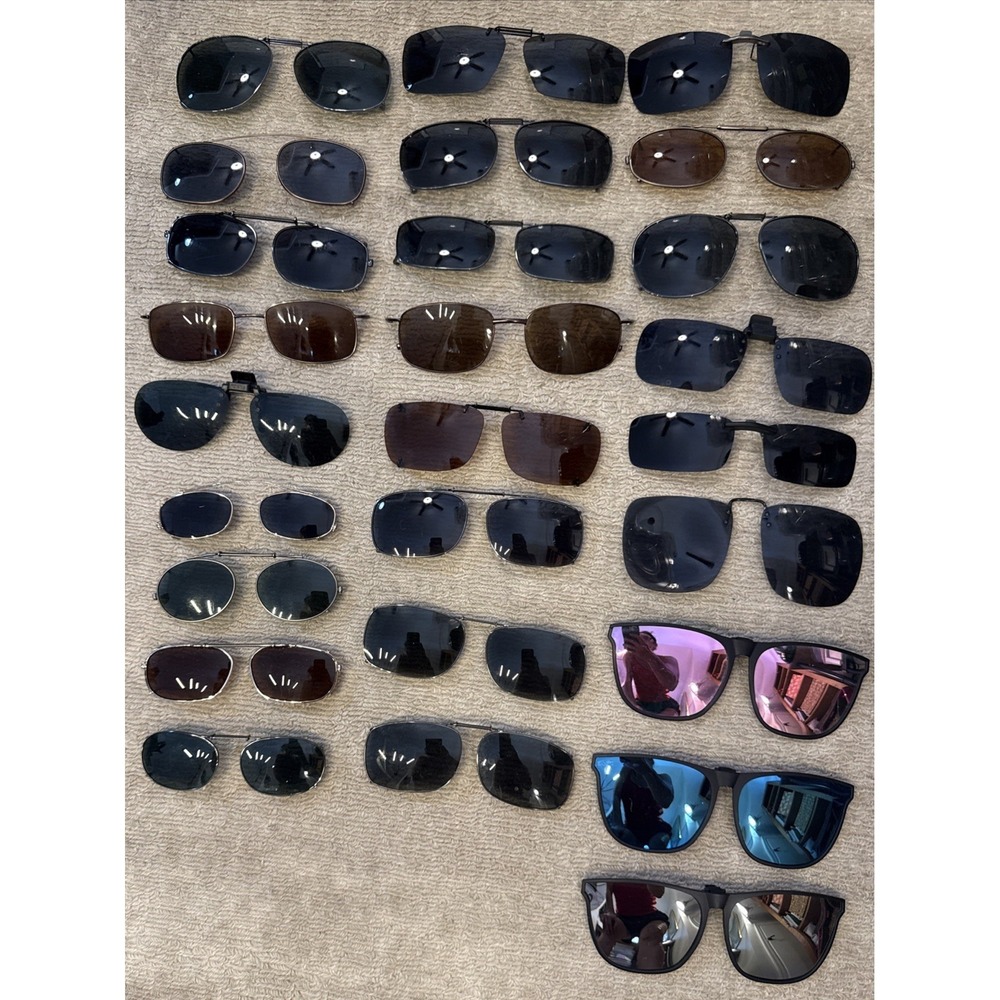 26 pairs of CLIP-ON Sunglasses-